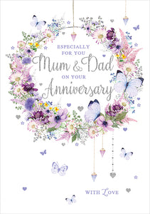 Mum & Dad Wedding Anniversary Card