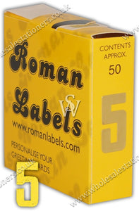 ‘5’ Gold Sticker