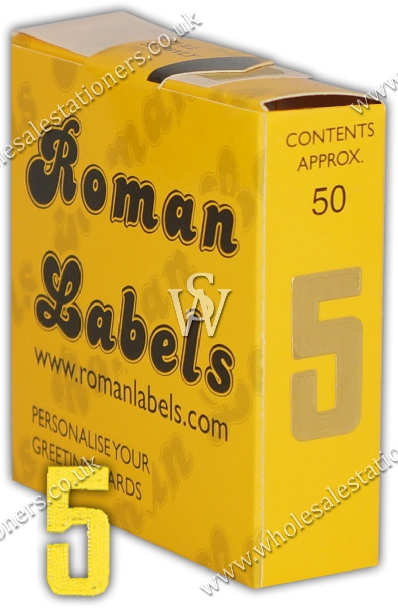 ‘5’ Gold Sticker