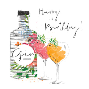 Gin Birthday Card