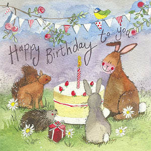 Forest Animals Birthday Card