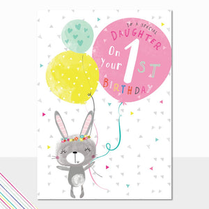 Daughters 1st Birthday Card