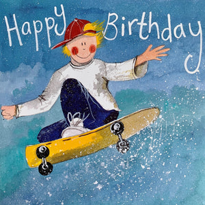 Skateboarding Birthday Card