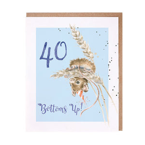 40th Birthday Card by Wrendale Designs