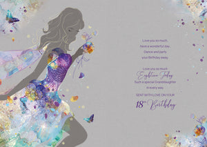 Beautiful Granddaughter 18th Birthday Card