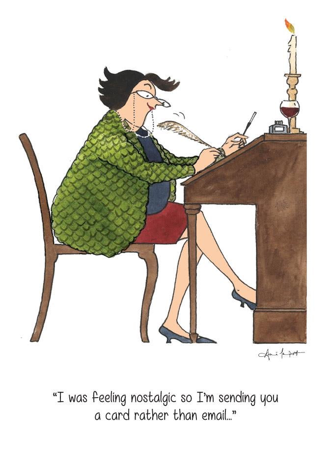 Nostalgic Blank Card