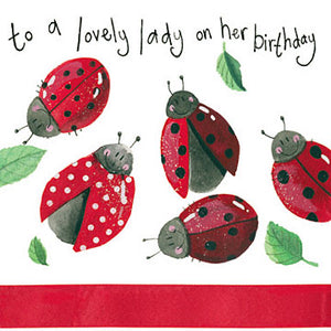 Ladybird Birthday Card