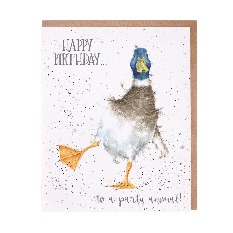 Duck Birthday Card by Wrendale Designs