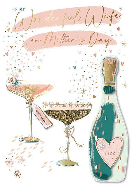 Champagne Mother's Day Card