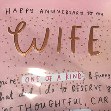 Load image into Gallery viewer, Wife Happy Anniversary Card

