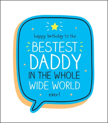 Bestest Daddy in the World Birthday Card