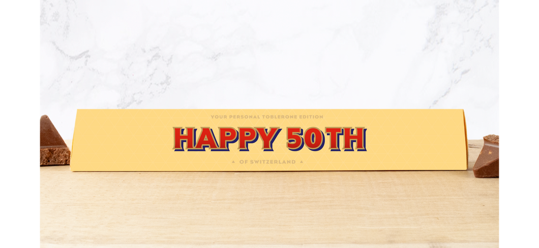 Happy 50th Personalised Toblerone