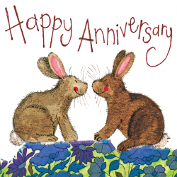 Anniversary Rabbit Card