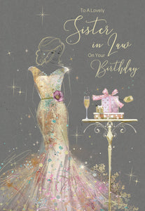 To A Lovely Sister in Law Birthday Card