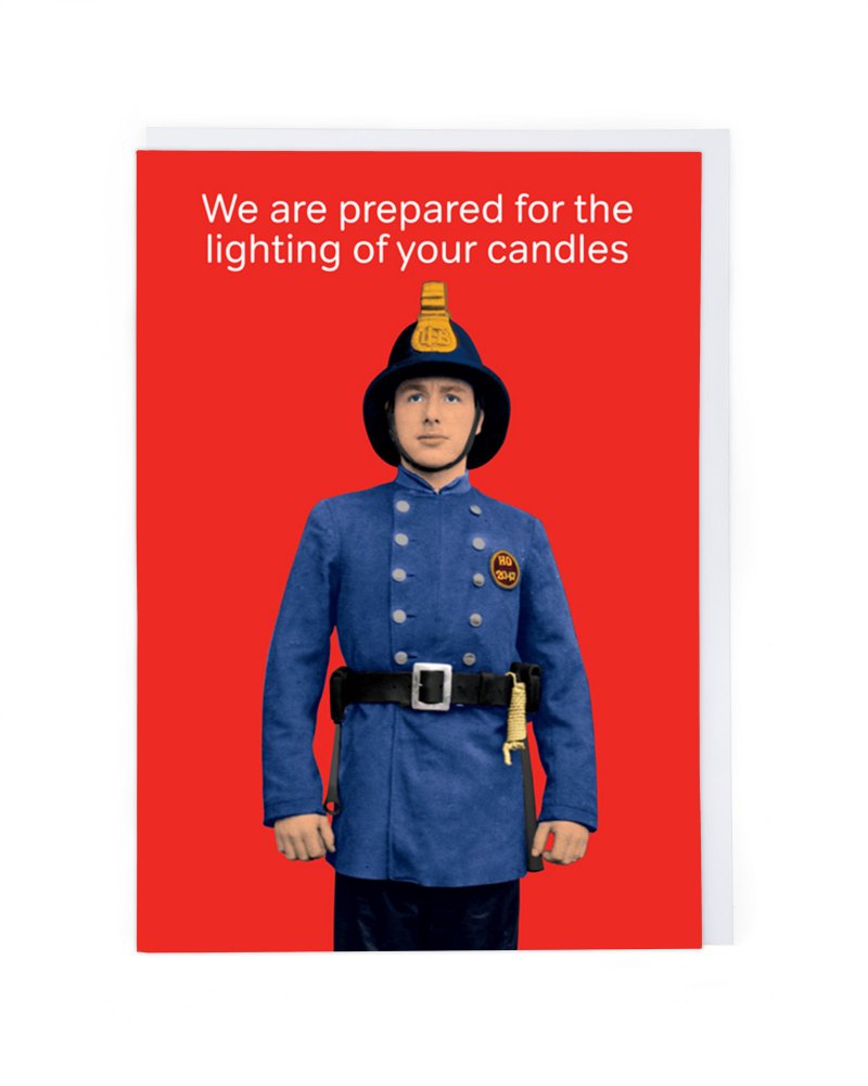 Fireman Blank Card