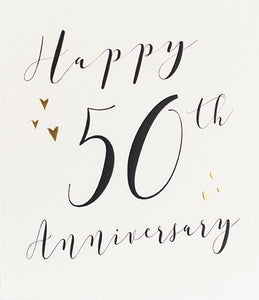 50th Golden Wedding Anniversary Card