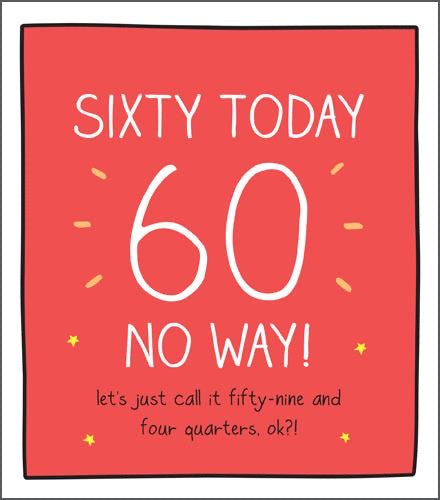 60th Birthday Card