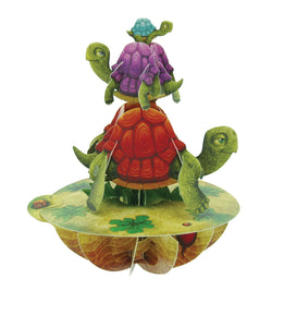 Balancing Tortoises 3D Card