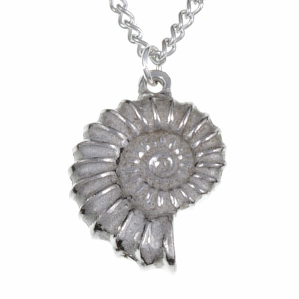 Pewter Ammonite Pendant