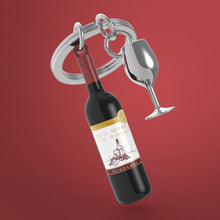 Load image into Gallery viewer, Red Wine Keyring
