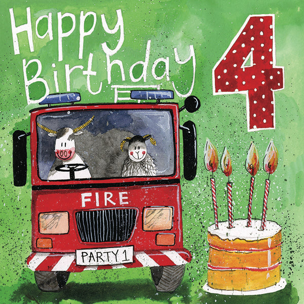 4th Birthday Card