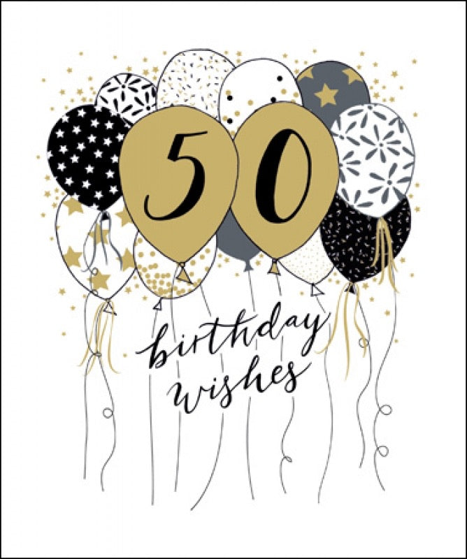 50th Birthday Card