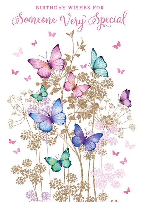 Someone Special Butterfly Birthday Card