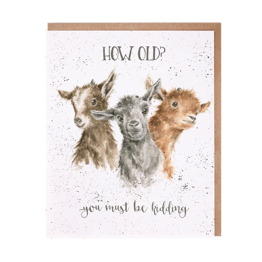 Goat Birthday Card by Wrendale Designs