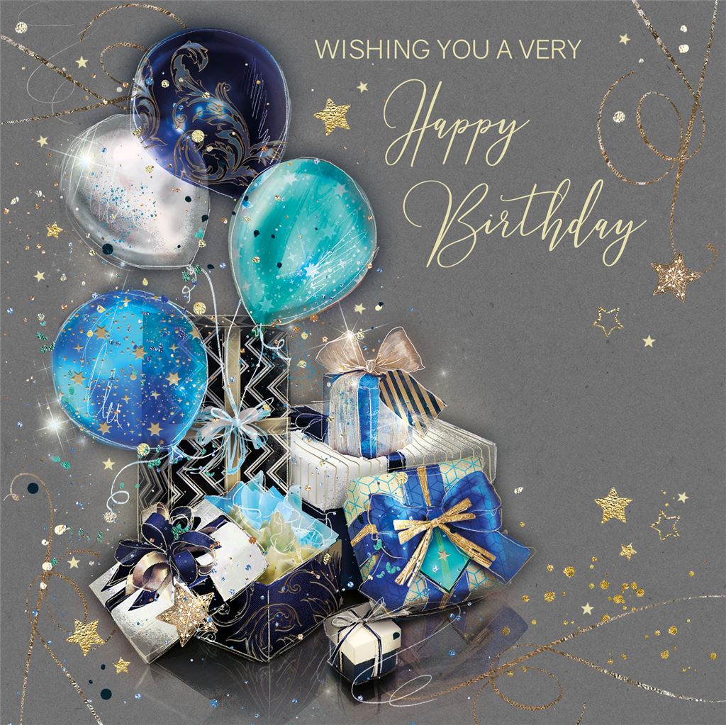 Balloons & Presents Birthday Card