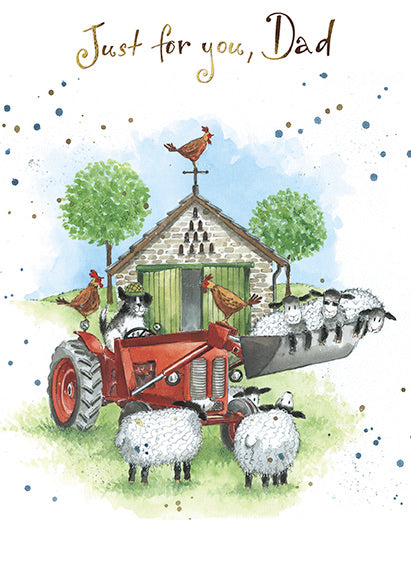 Dad Tractor Birthday Card