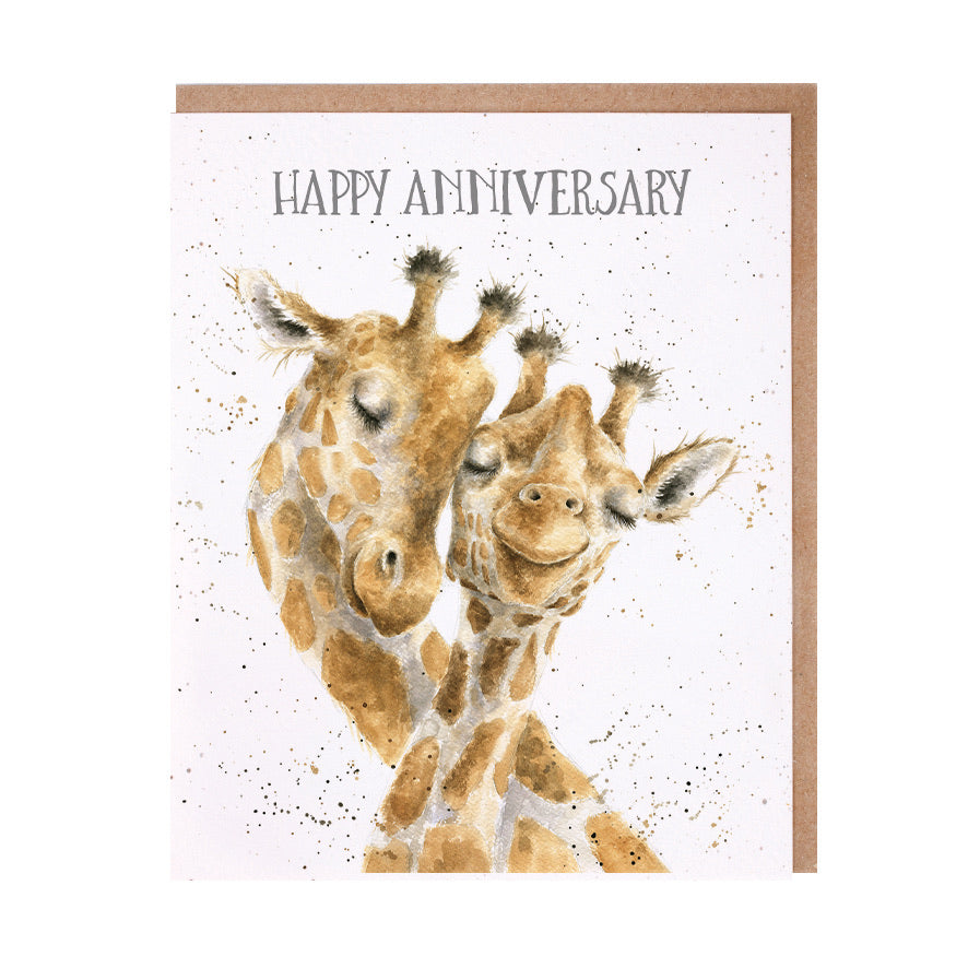 Giraffe Anniversary Card by Wrendale Designs