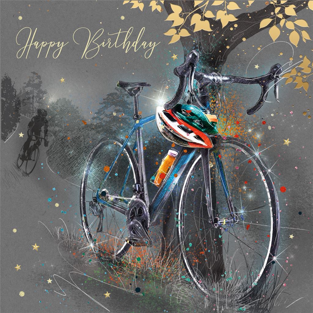 Cycling, Cyclist, Bike Birthday Card