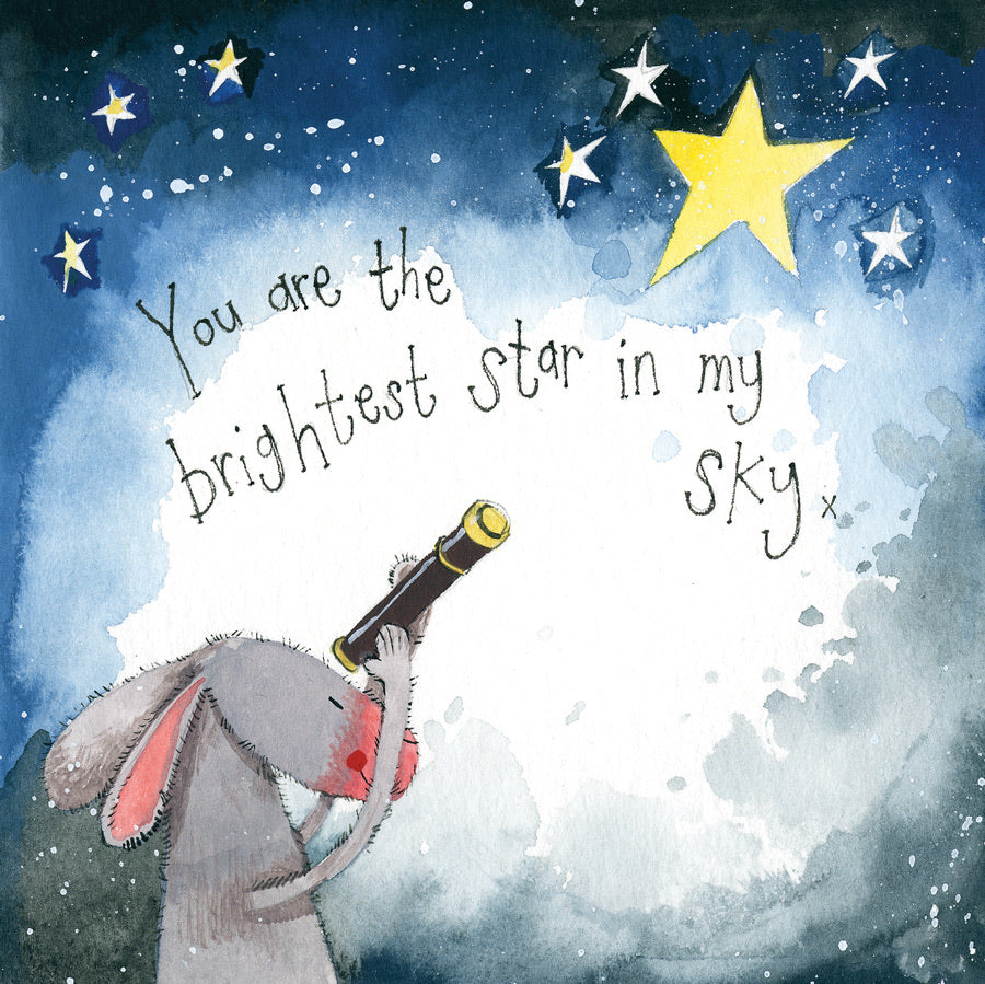 Brightest Star in My Sky Blank Card