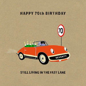 70th Birthday Card