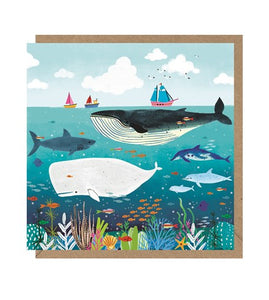 Whale Blank Card