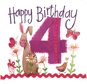 4th Birthday Card