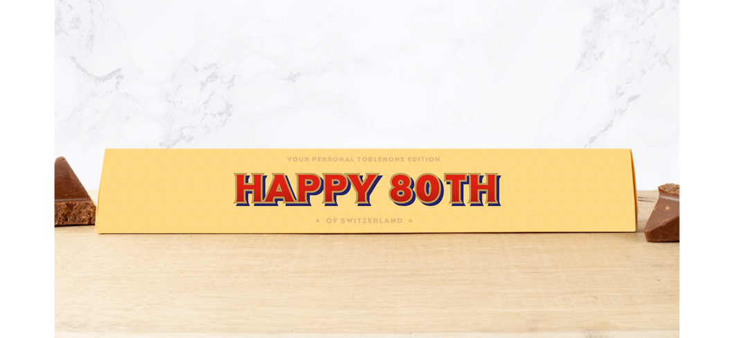 Happy 80th Personalised Toblerone