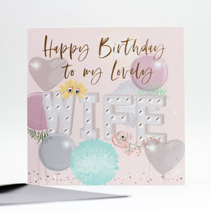 Lovely Wife Birthday Card