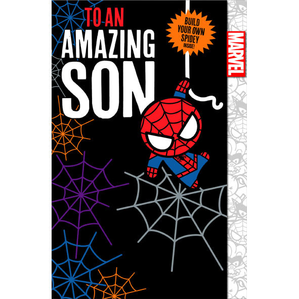 Marvel Spider-Man Son Birthday Card