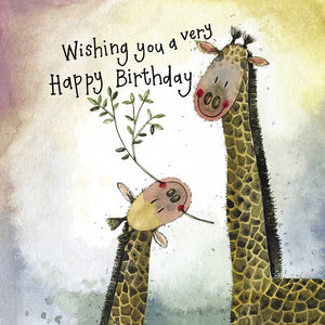 Giraffe Birthday Card