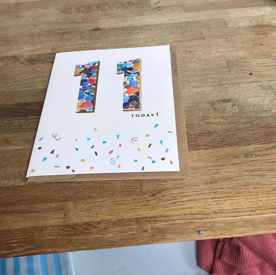 11th Birthday Card