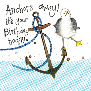 Anchors Away Birthday Card