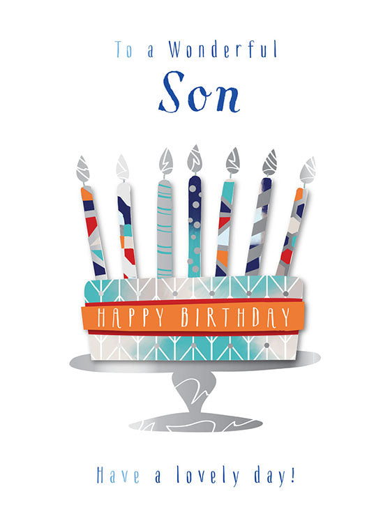Son Cake Birthday Card