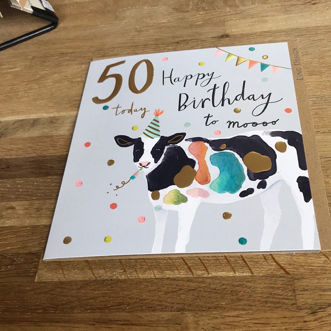 50th Birthday Card