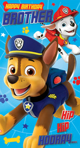 Brother Paw Patrol Birthday Card