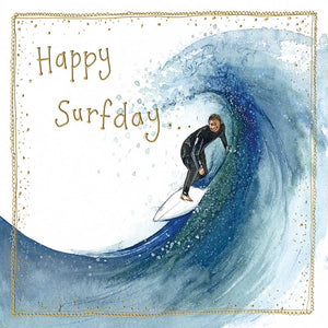 Surfing Birthday Card