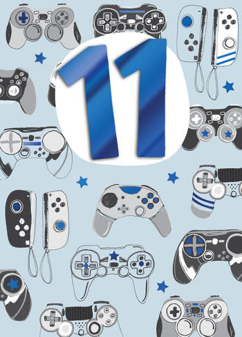 11th Gaming Birthday Card