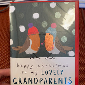 Lovely Grandparents Christmas Card