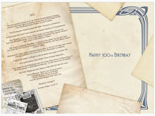 Load image into Gallery viewer, Born in 1923,  100,  100th Birthday Card
