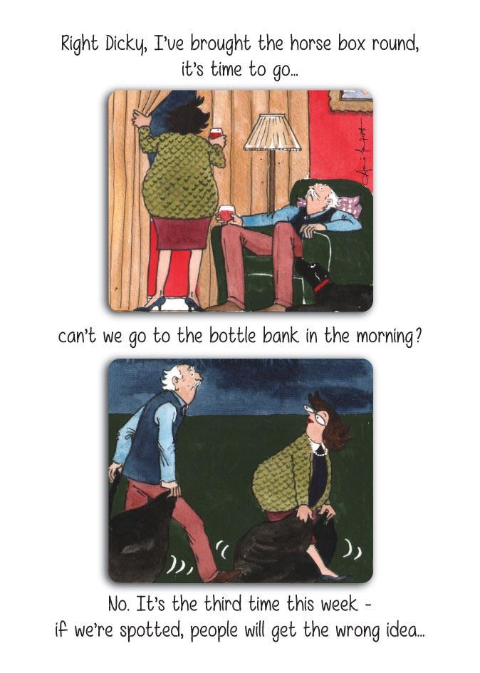 Bottle Bank Blank Card